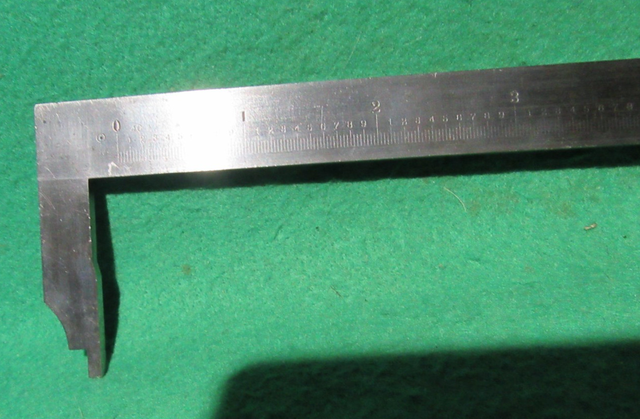 Vintage Starrett Vernier Caliper NO. 122 E & M 7" PART