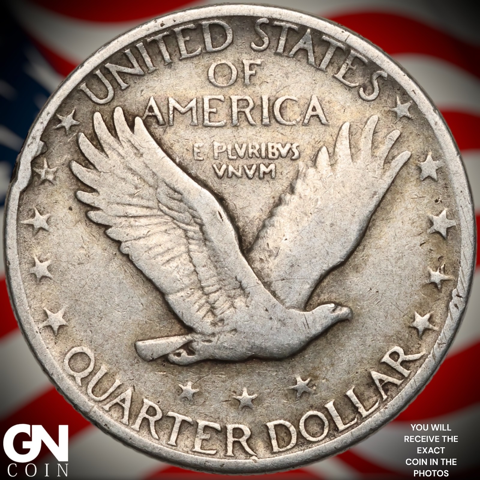 1928 D Standing Liberty Quarter B2317