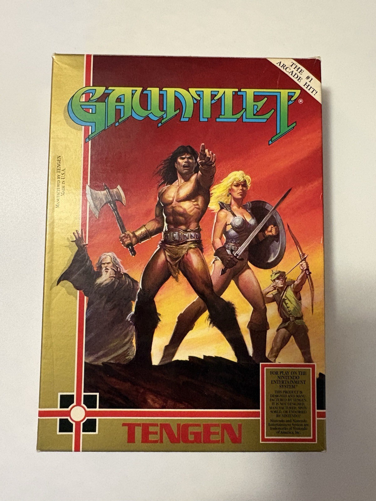 NES Gauntlet CIB Nintendo Tengen Complete