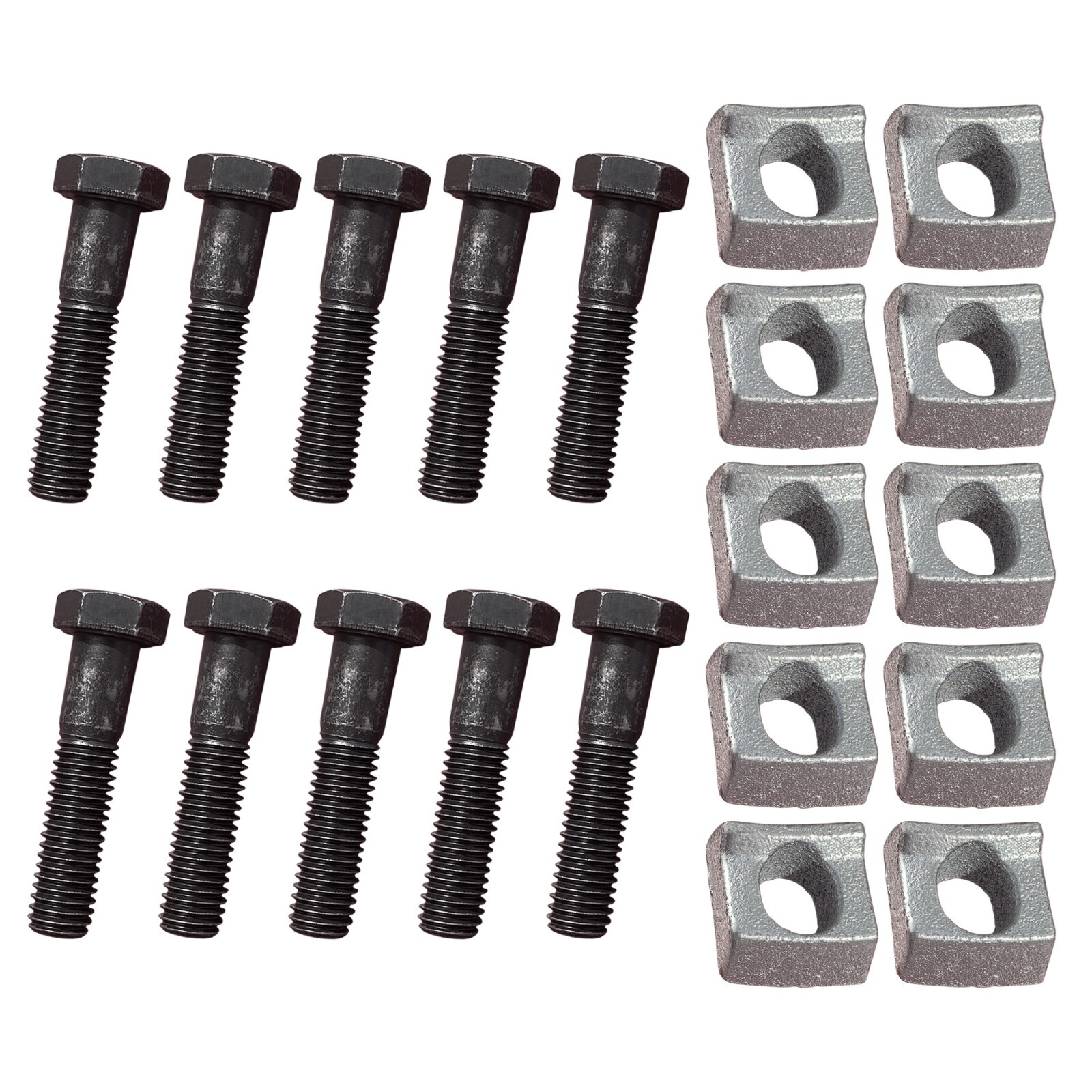 10 Pack - Axle Wheel Rim Clamps & Bolts for Mobile Home