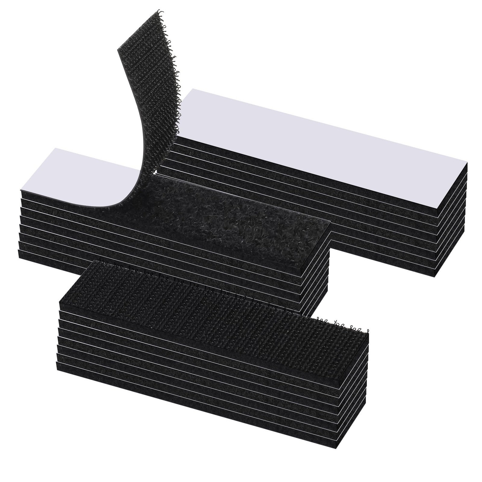 Hook and Loop Tape 24 Sets 4x1 Inch Sticky Back, Double Sided Adhesive Strips...