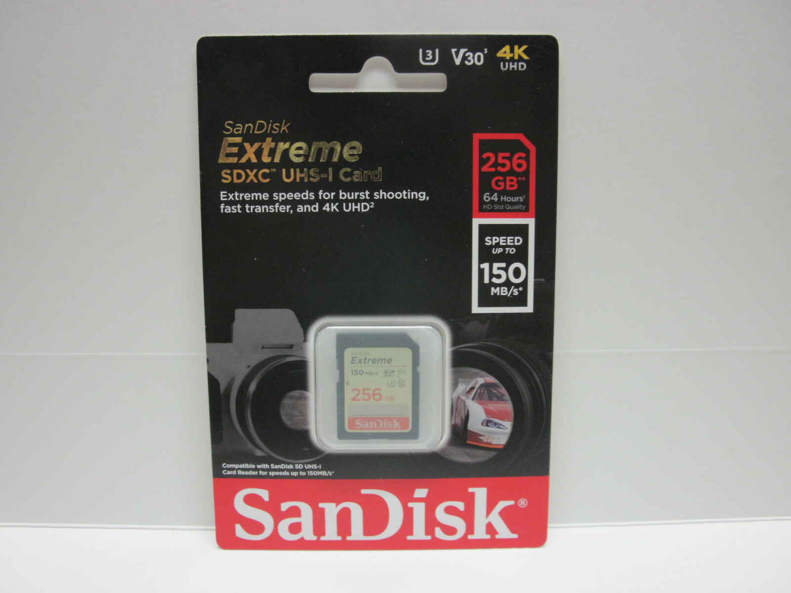 Sandisk 256GB FS extreme T8i 4K video HD SD card for Canon Rebel T7i T6i T6s T5i