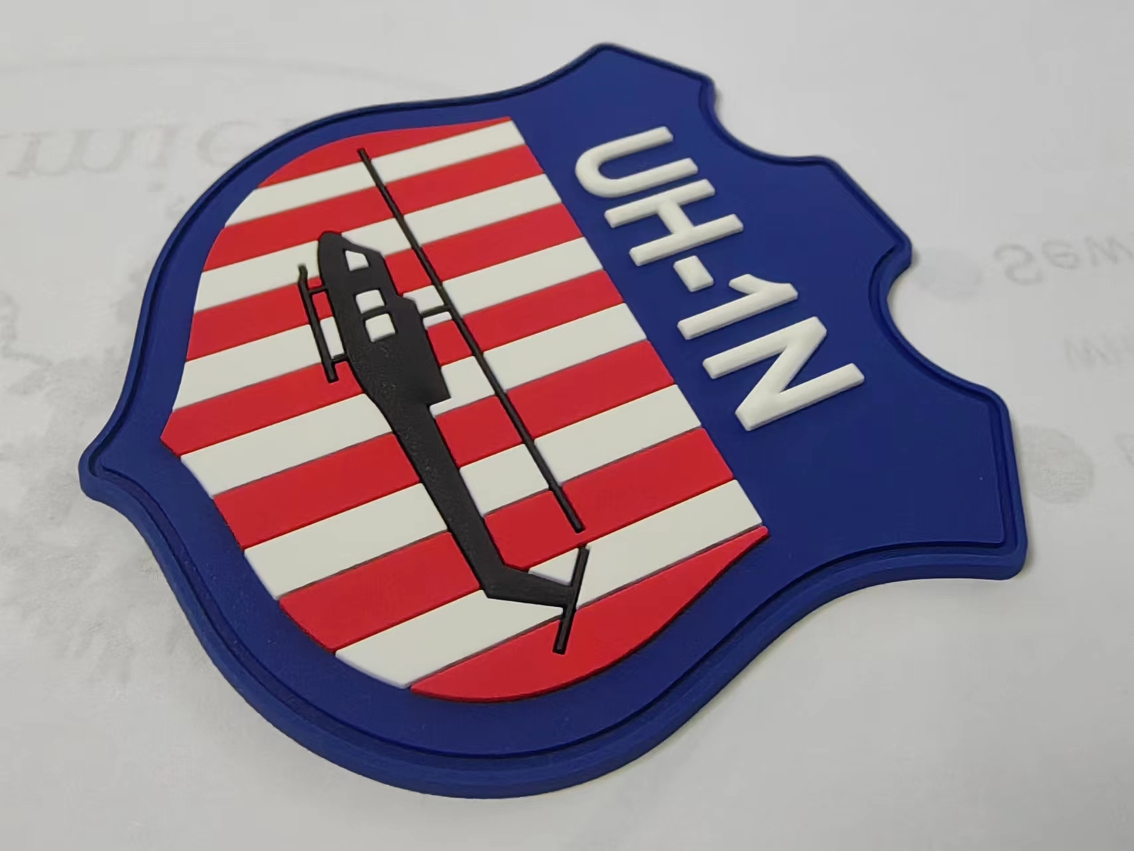 Bell® UH-1N Shield PVC Glow in the Dark Patch – With Hook and Loop, Officially L