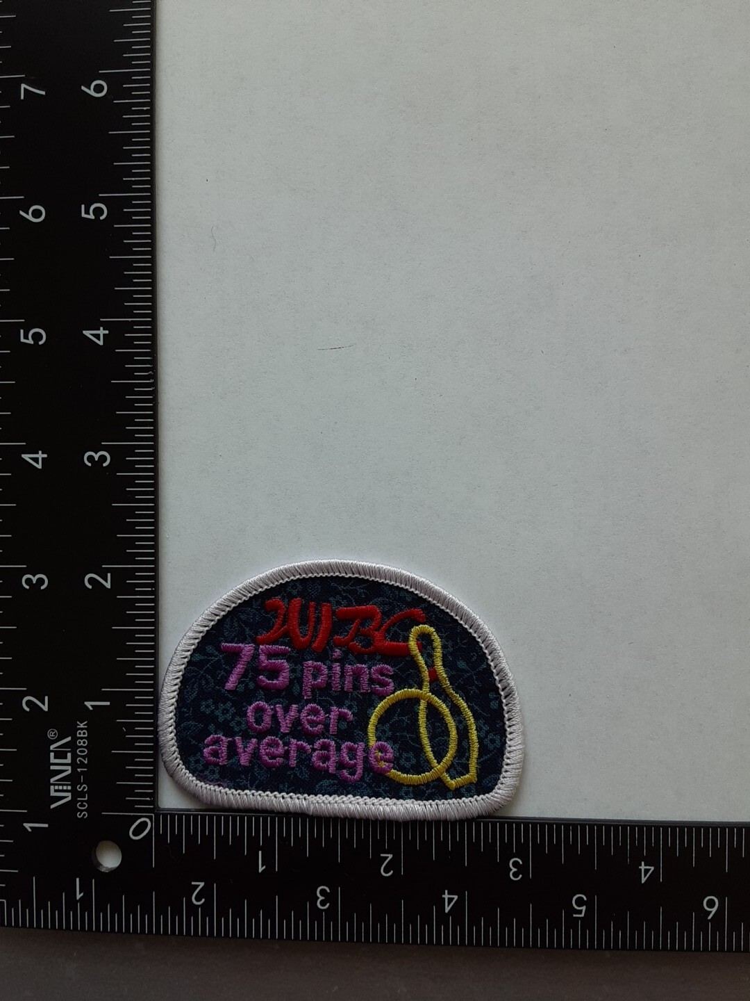 Bowling Patch Wibc 75 Pins Over Average