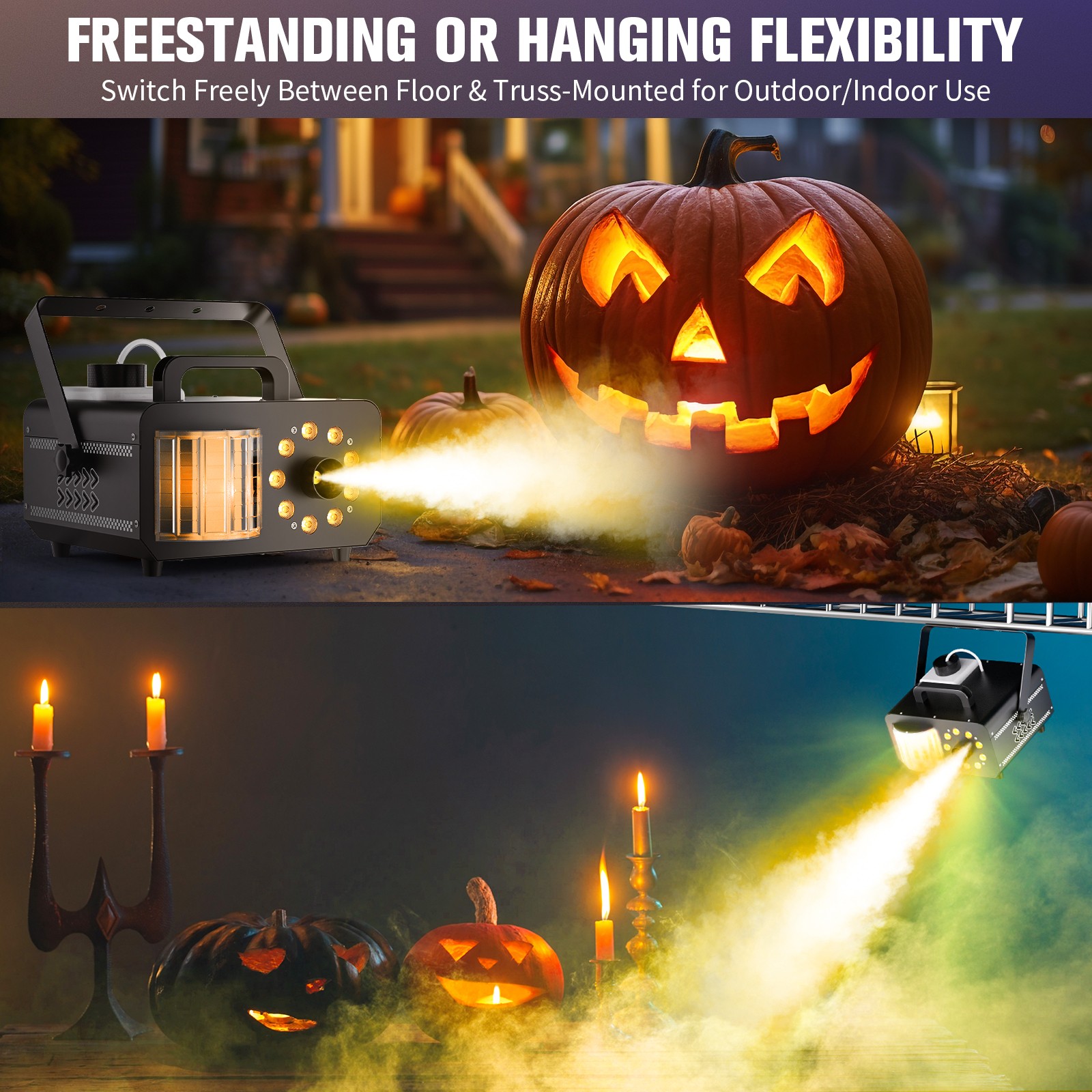 Smoke Machine 14 Color Options Wireless Remote 60min Runtime Perfect for Parties