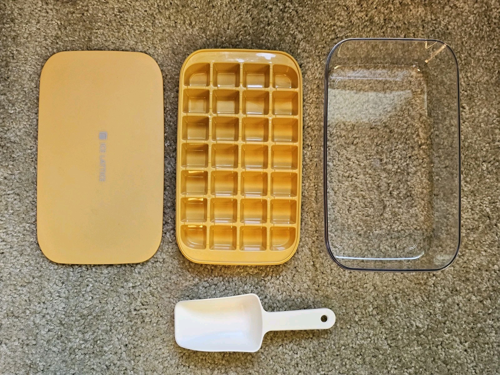 Ice Cube Tray, Scooper & Storage By Ice Lattice, Cold Drinks