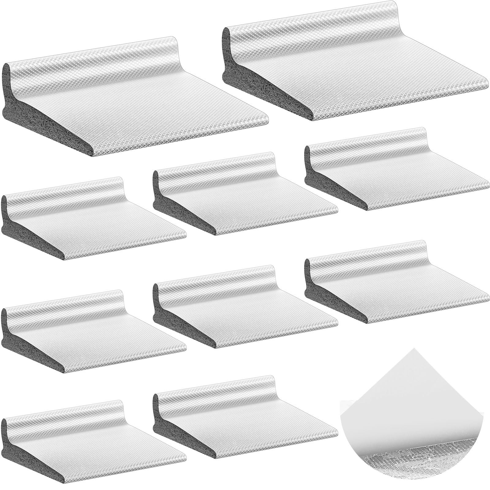 10 Pcs Door Corner Seal, Self Adhesive Frame Door Corner Seals Raised Behind ...