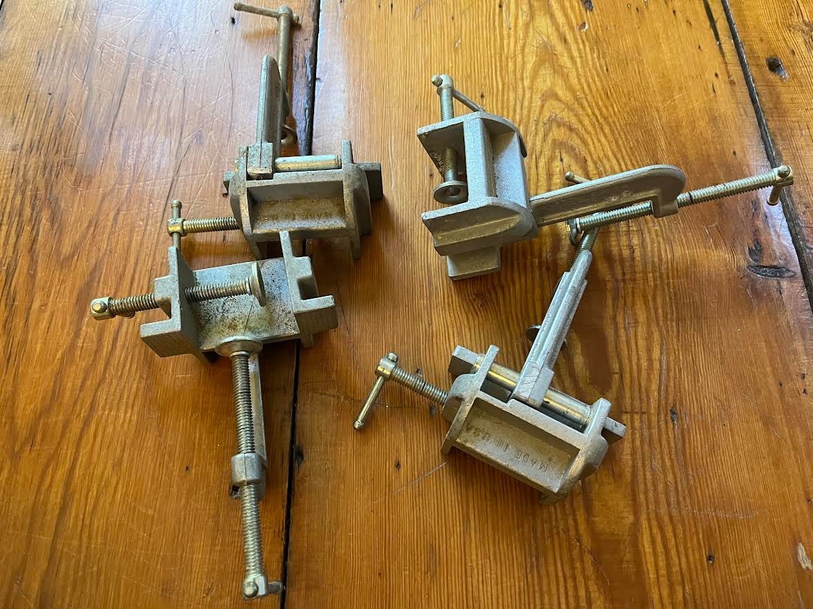 (4) Alston Egner Universal Face Frame Clamp System Cabinet Assembly Woodworking