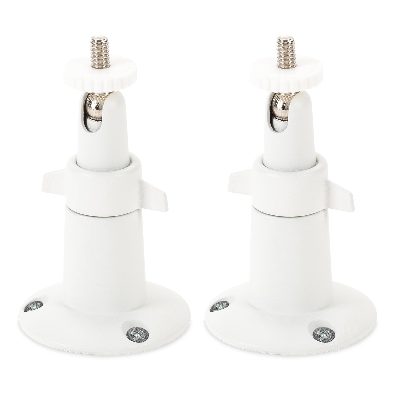 Wasserstein Adjustable Metal Wall Mount for Arlo Essential 3rd 2 Pack, White