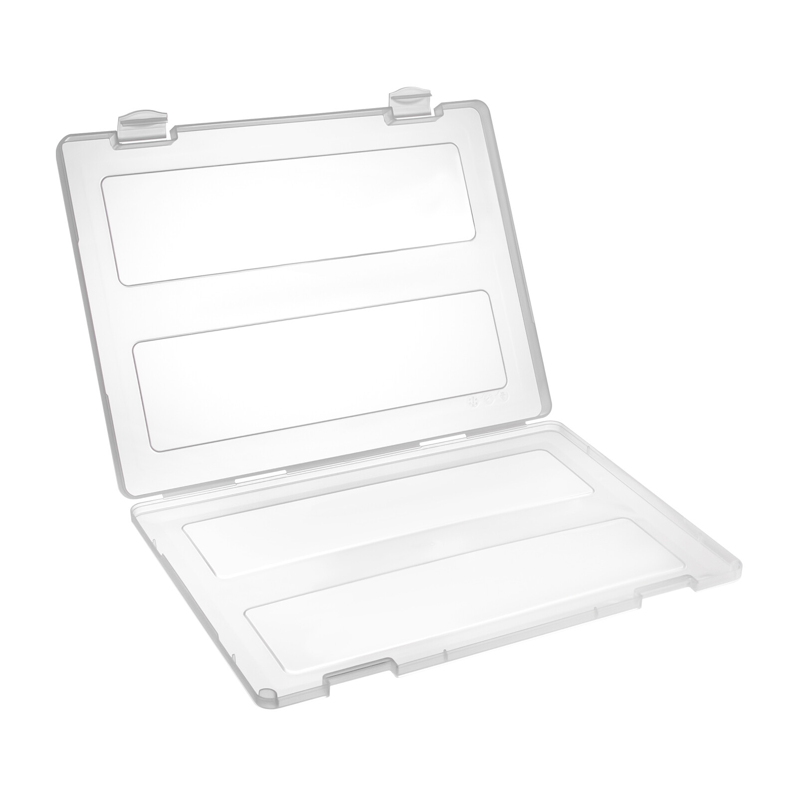Transparent rectangular PP material portable data storage box 15 pieces NEW US