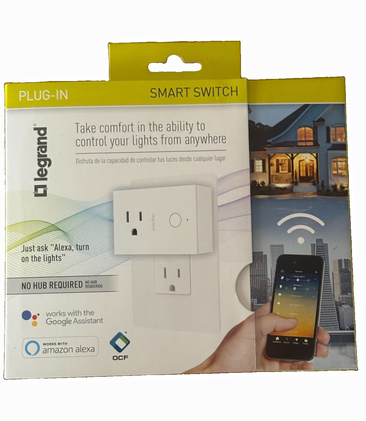 Legrand Wi-Fi Smart Plug Switch White Indoor 1800W Alexa/Google WWP10CCV2