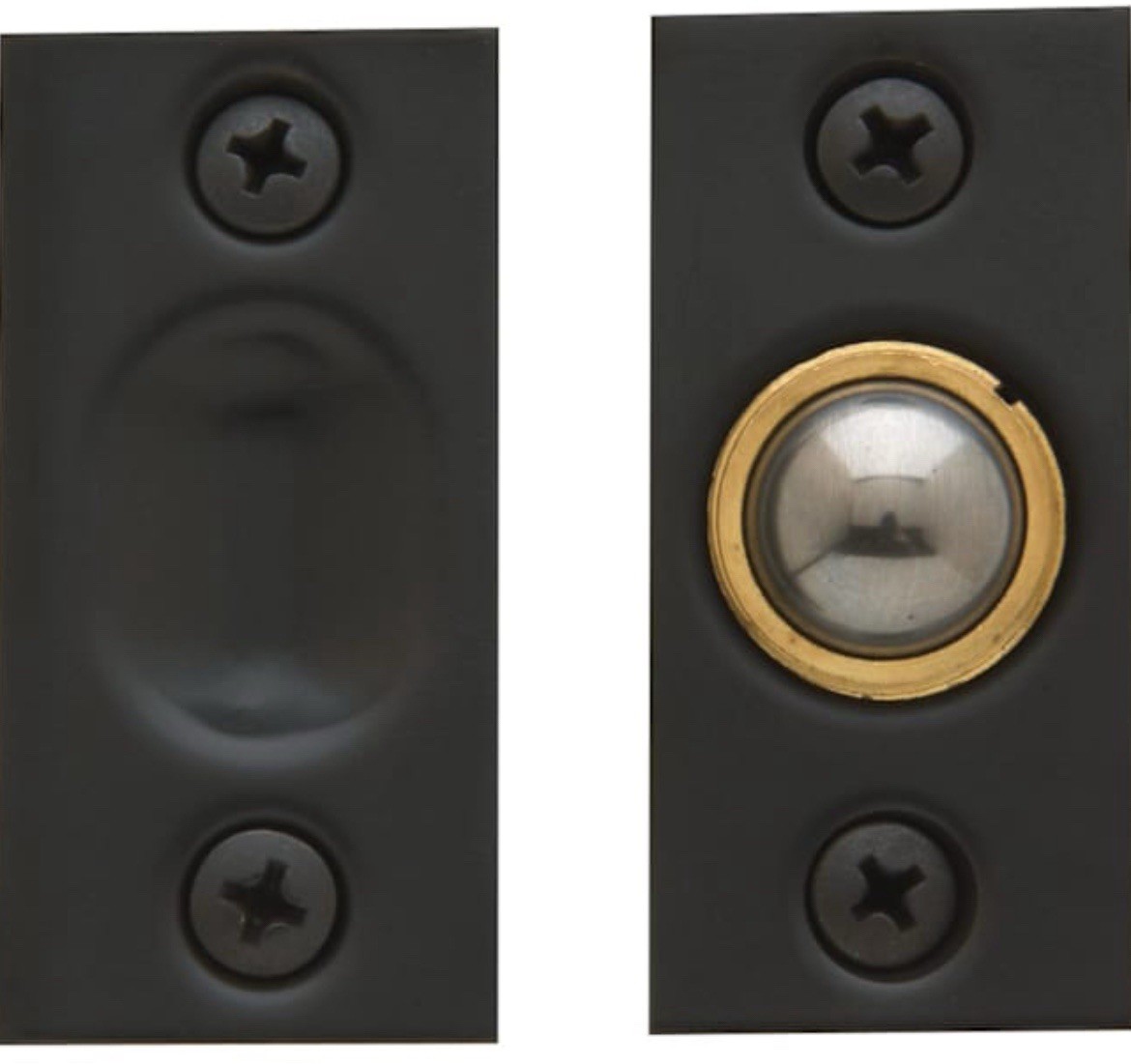 NEW Baldwin Solid Brass Adjustable Ball Catch 0425.102 in Oil Rubbed Bronze
