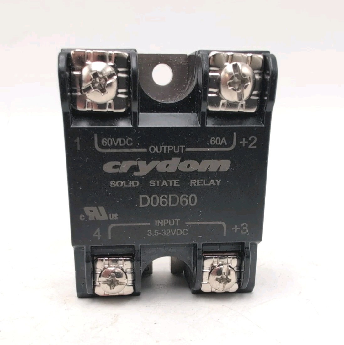 Crydom D06D60 Solid State Relay SSR 60A 60VDC Output 3.5–32VDC Input – Good