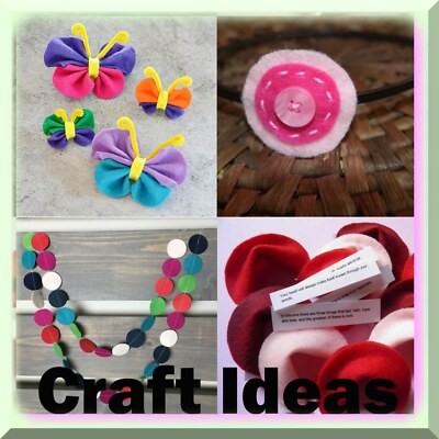 Felt Circles Assortment 56 Pieces Multiple Sizes