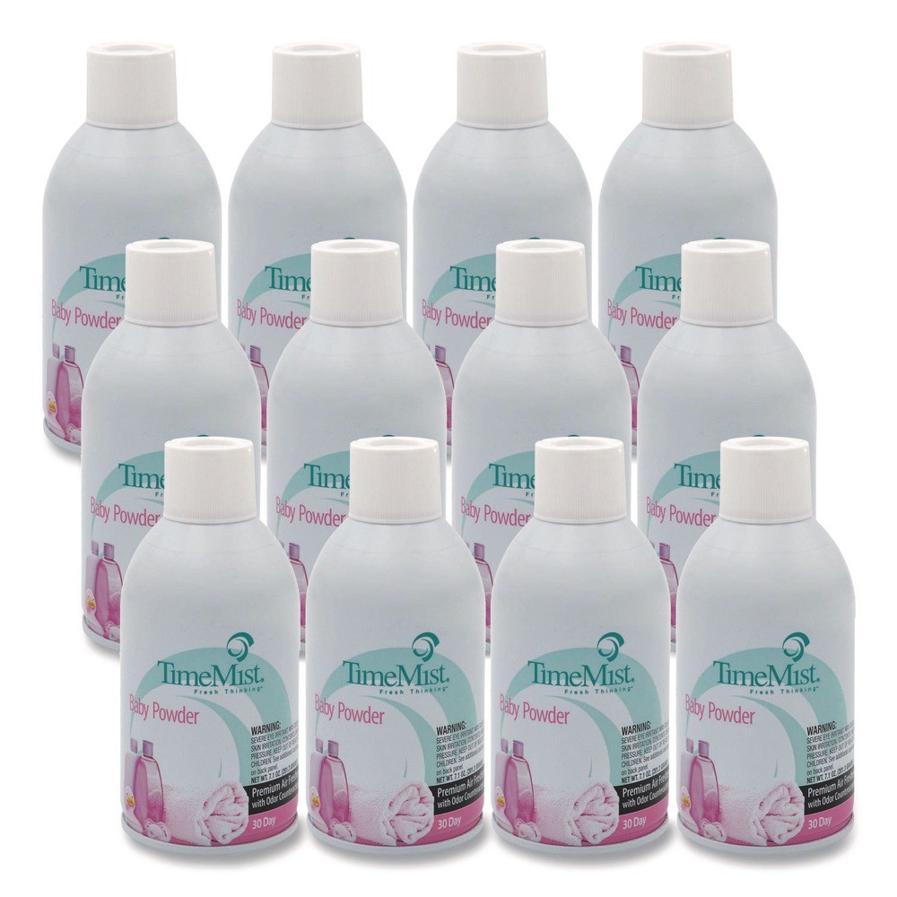 TimeMist 1042686 5.3 oz. Metered Air Freshener Refill - Baby Powder (12/CT) New