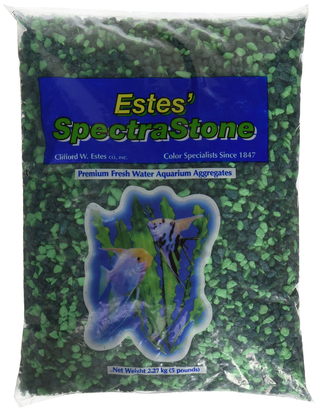Lake Green Aquarium Gravel for Freshwater Aquariums, 5-Pound Bag