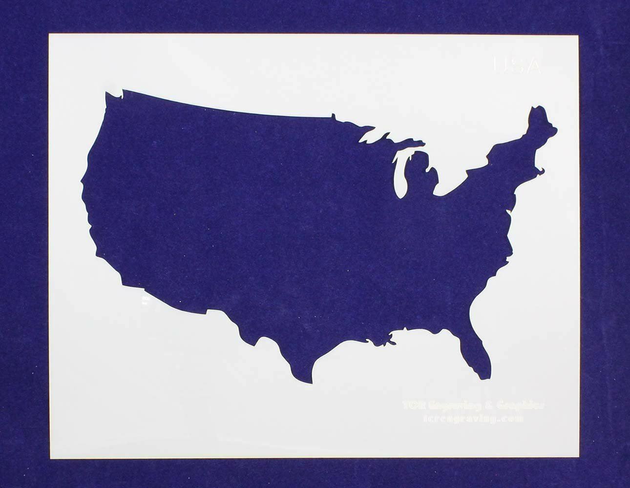 USA (United States) Stencil 14 Mil Mylar - Painting /Crafts/ Templates