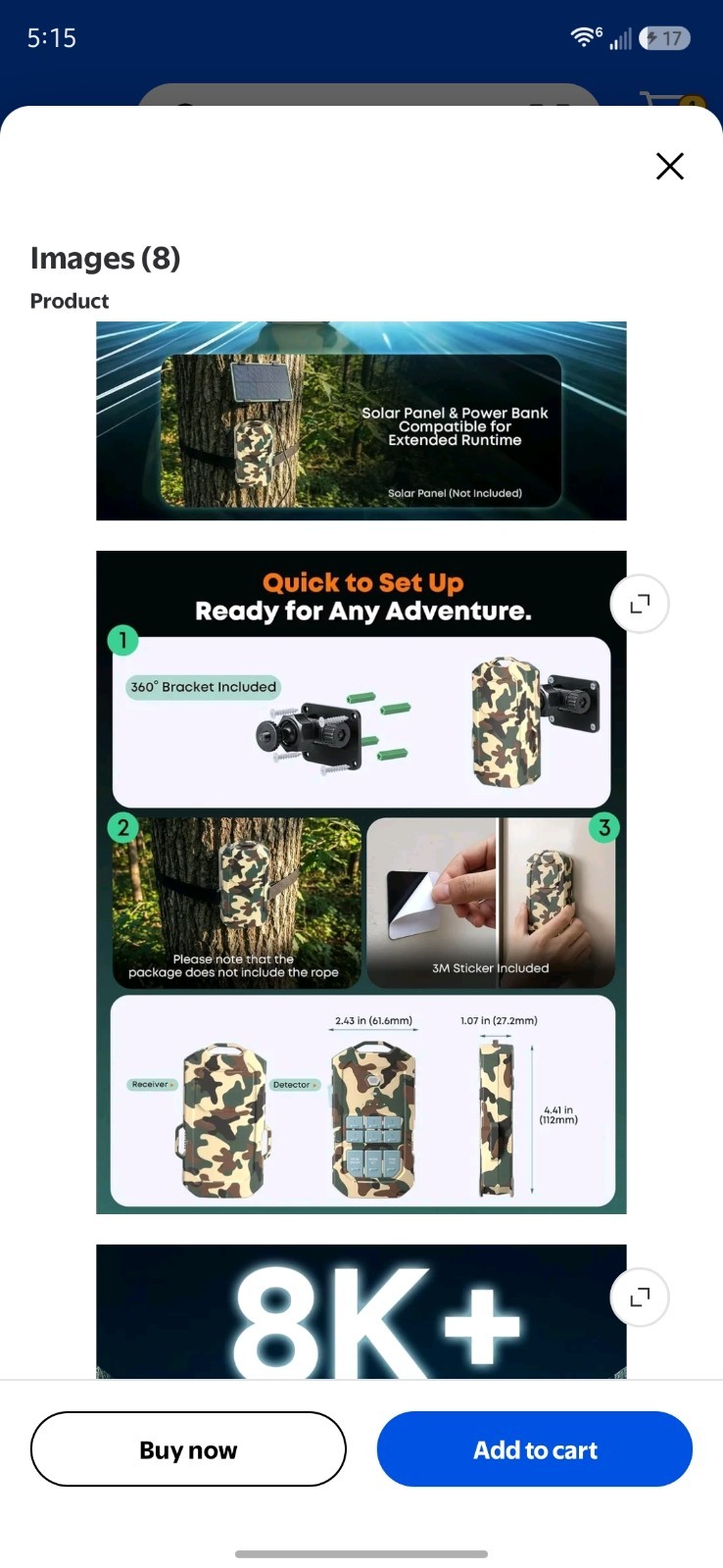 Letwesaf Wireless Radar Motion Sensor Desert camo Read description parts only
