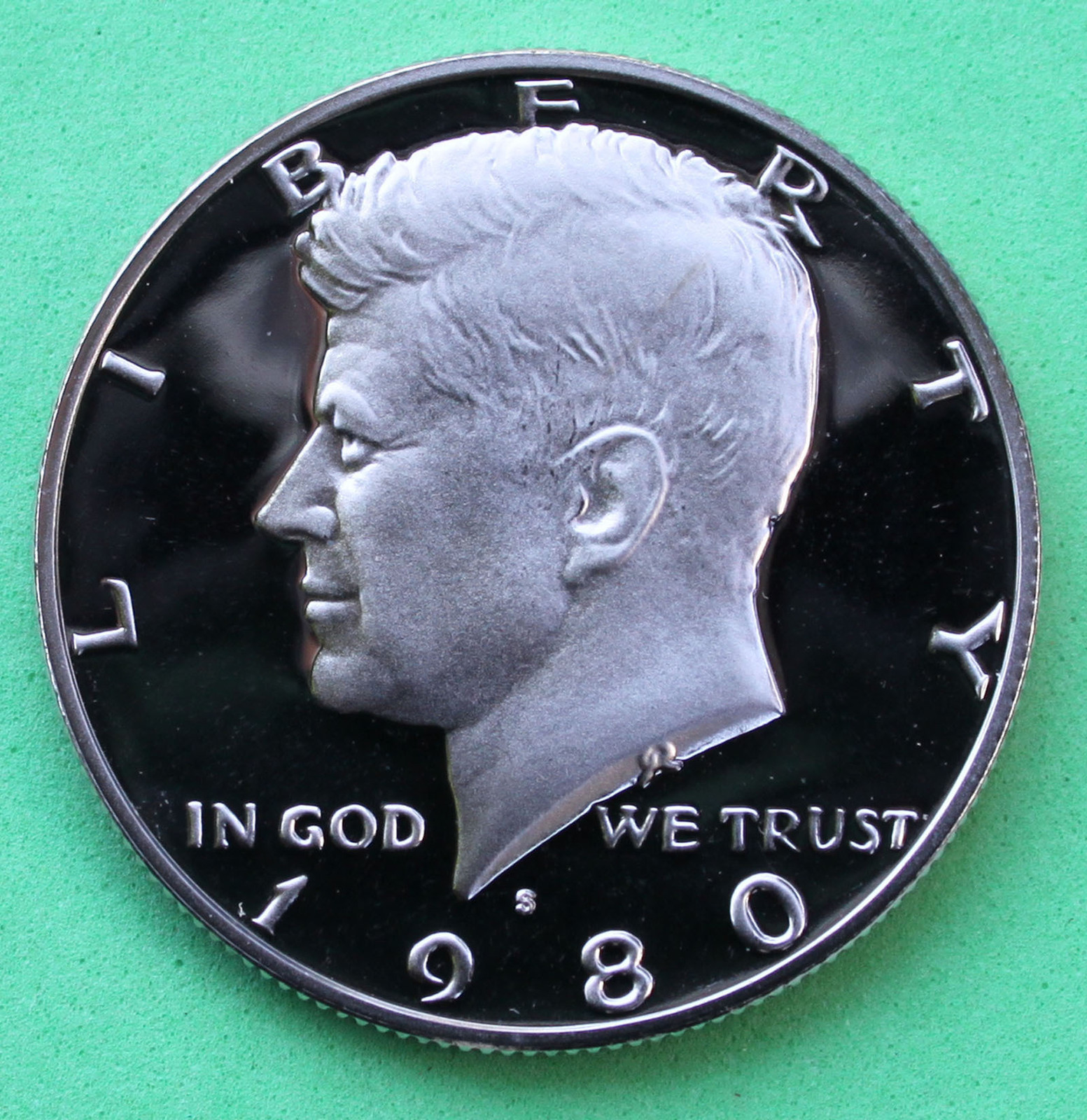 1980 S Kennedy Half Dollar CN Clad 50c Proof Coin JFK 50 Cents