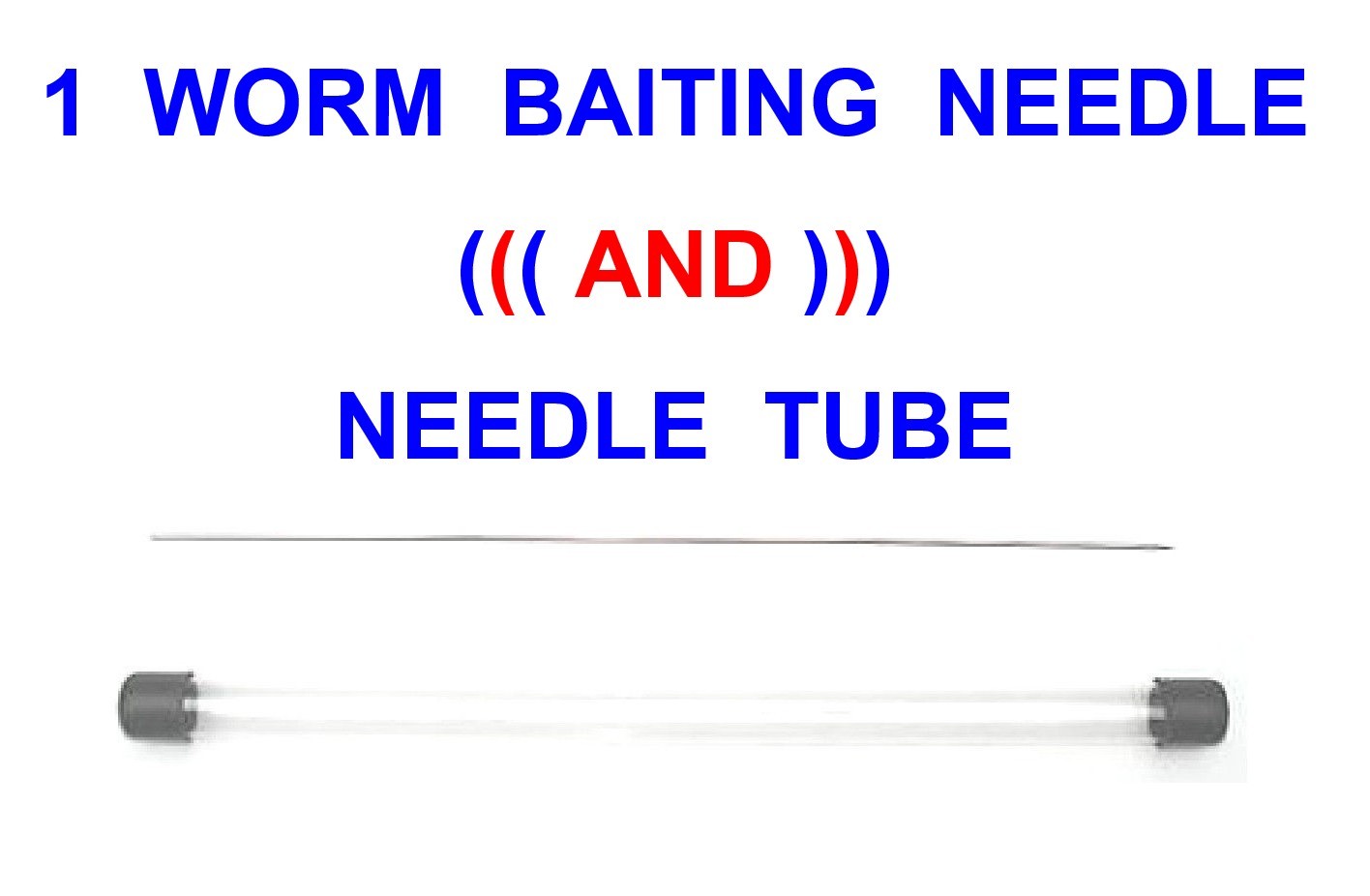 1 SEA FISHING WORM BAIT NEEDLE+TUBE STAINLESS STEEL WORM BAITING NEEDLE LUGWORM