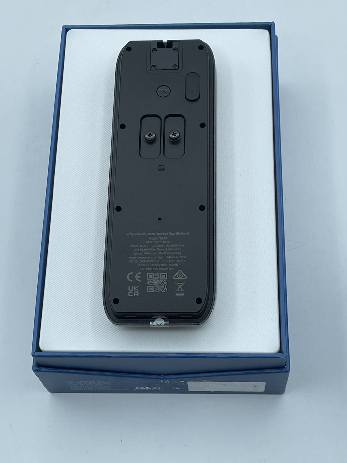 eufy Video Doorbell Dual Camera 2K HD Battery-Powered Dual Motion Detection