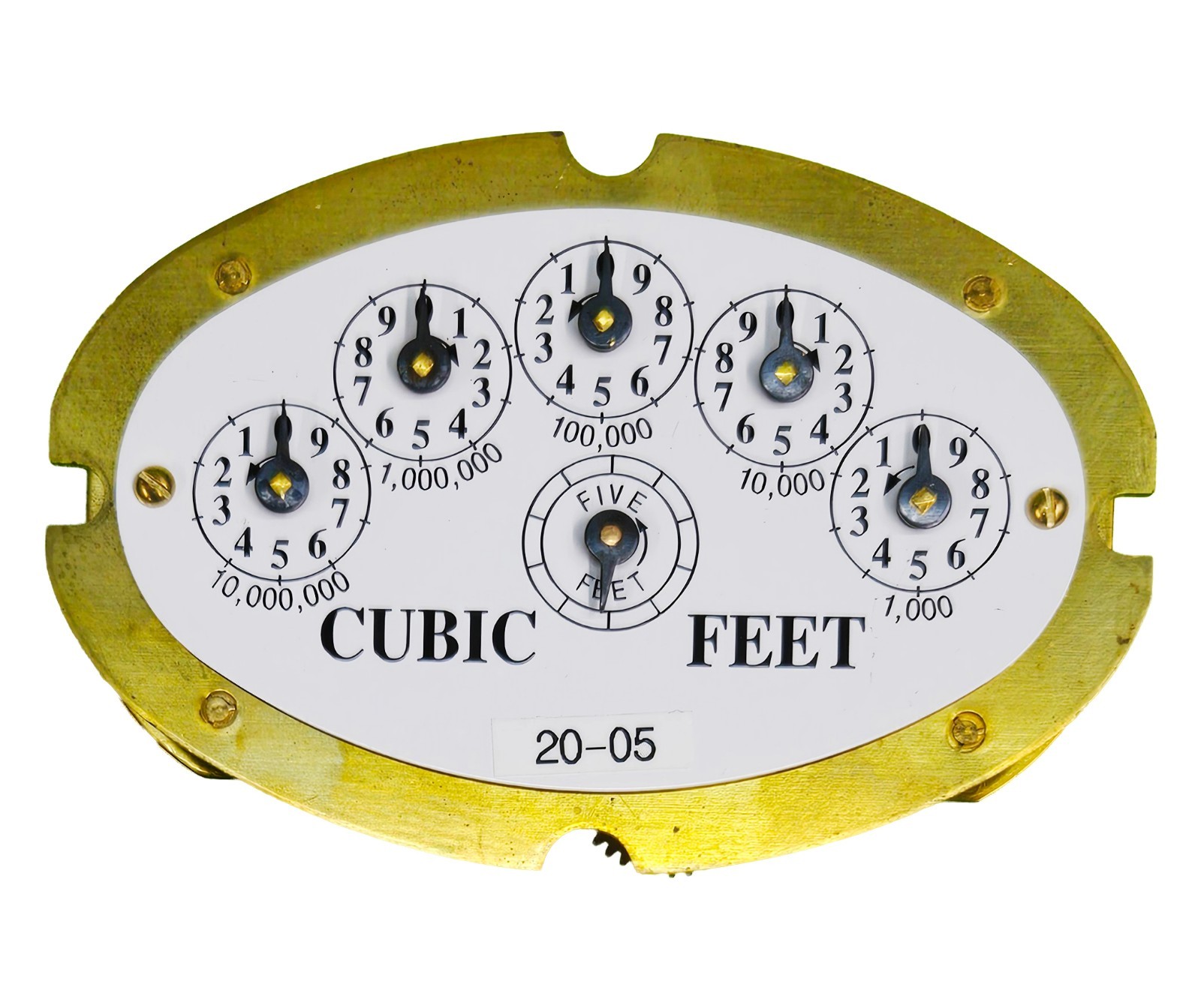 Sensus Equimeter 5 Ft³ Gas Meter Index NOS "Index Only" 0022053705000