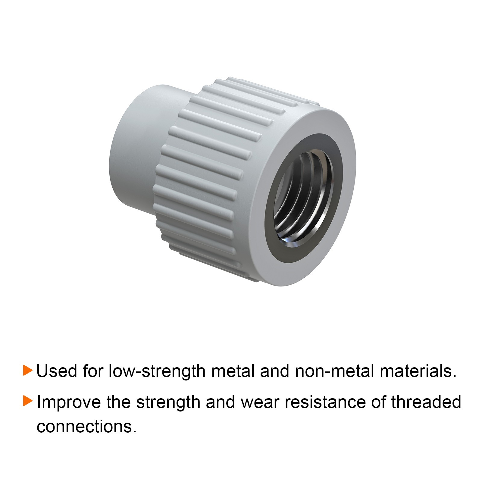20Pcs M8 x 1.25 Helical Wire Thread Inserts for Installation Insert Sleeve