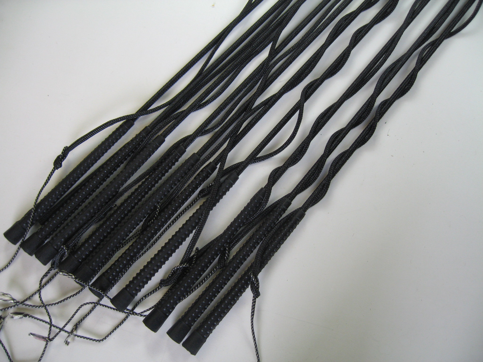 10 pieces lunging whip lunging whip continuous fibreglass core 160 cm Black