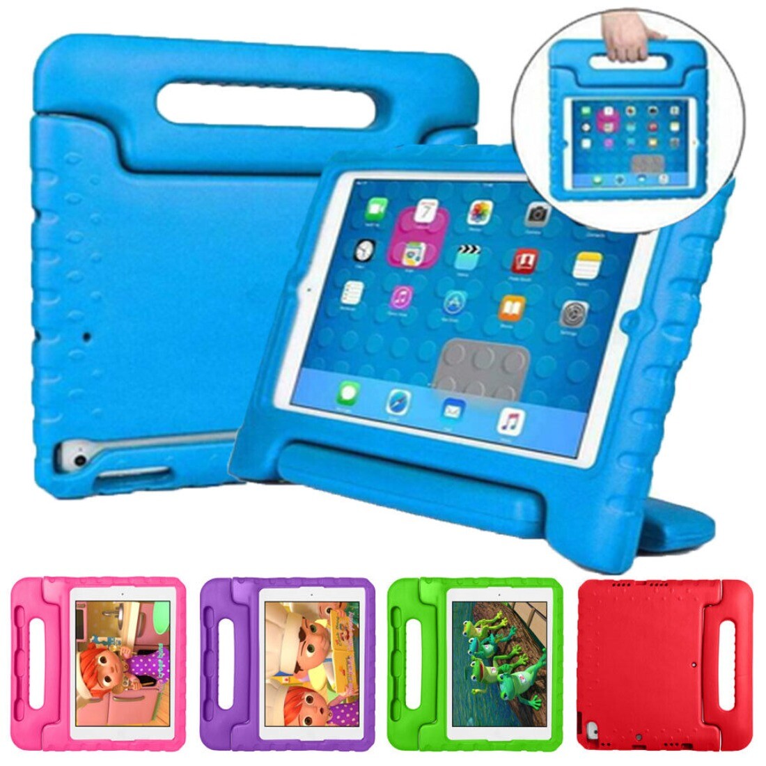 Handle Kids Shockproof EVA Foam Stand Case for Apple iPad 10.2'' 7th 8th 9th Gen