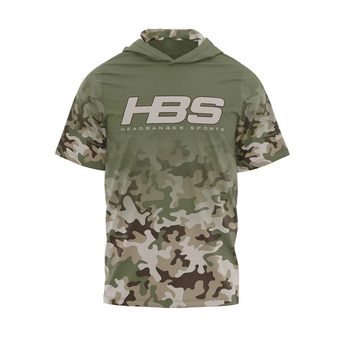 Headbanger Sports Exclusive "Military Worlds" Camo Lightweight Mesh Short Sleeve
