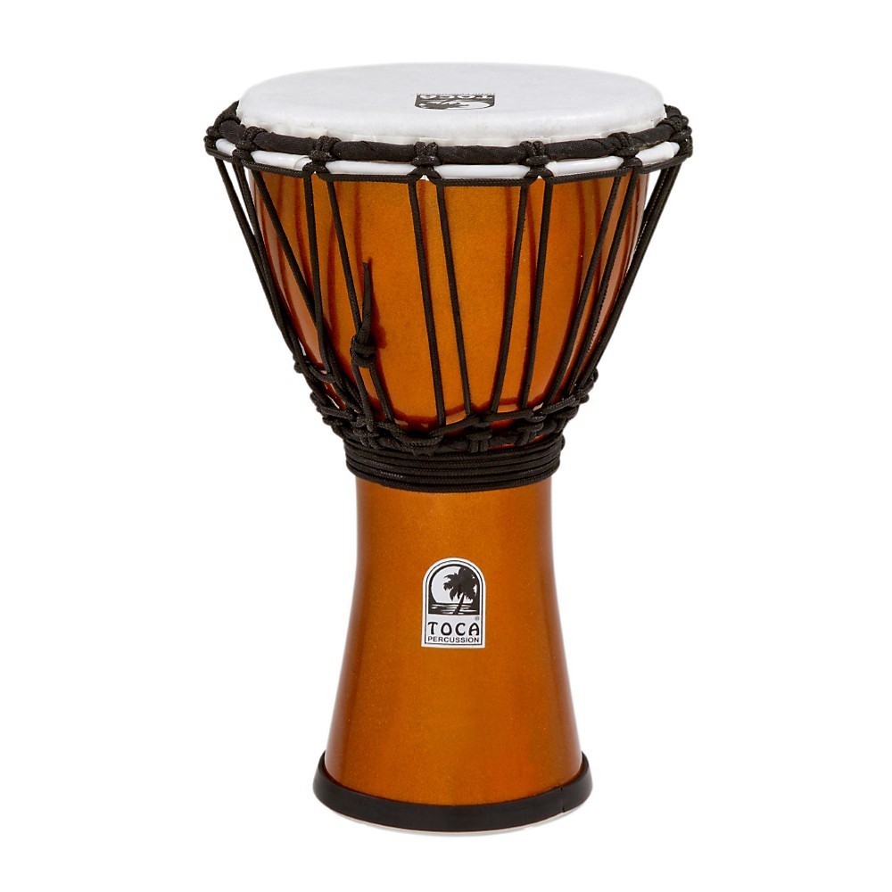Toca Freestyle ColorSound Djembe Metallic Orange 7 in.