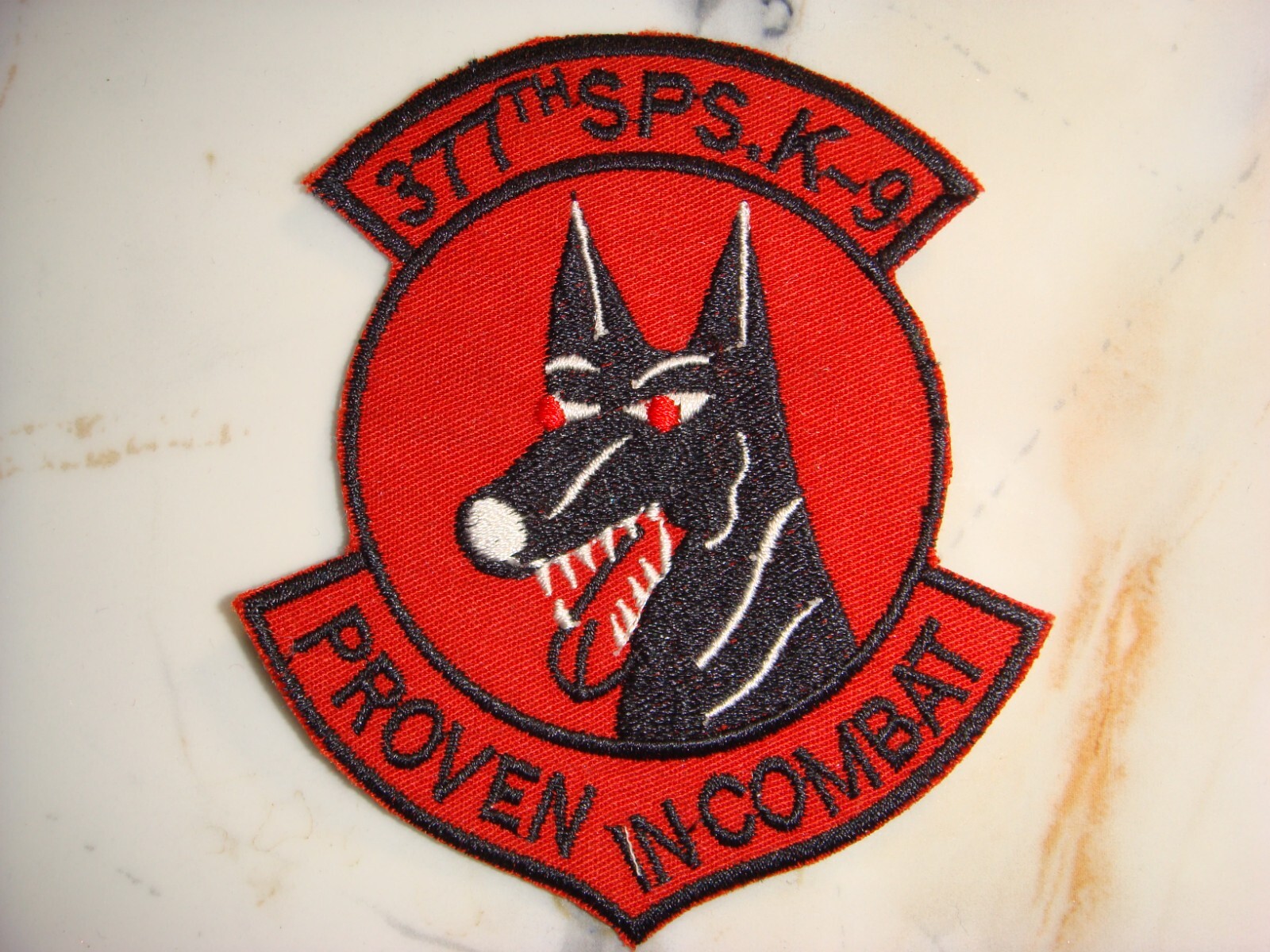 US 377th SECURITY POLICE SQUADRON K-9 , VIETNAM WAR PATCH