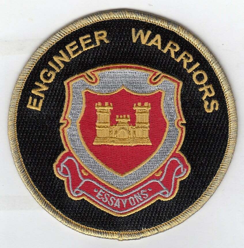Engineer Warriors " Essayons" 4" round embroidered patch