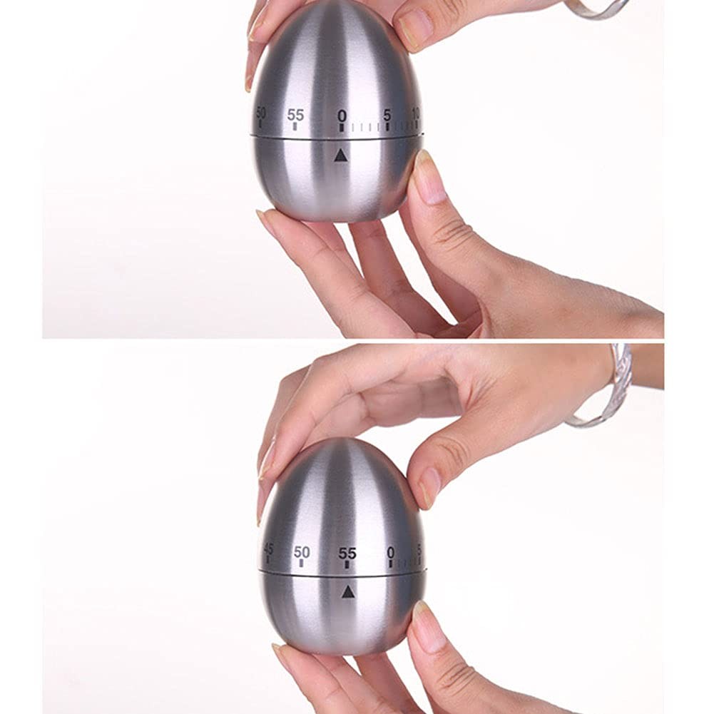 60 Minute Mechanical Kitchen Timer, Wind Up Egg Timer for Cooking
