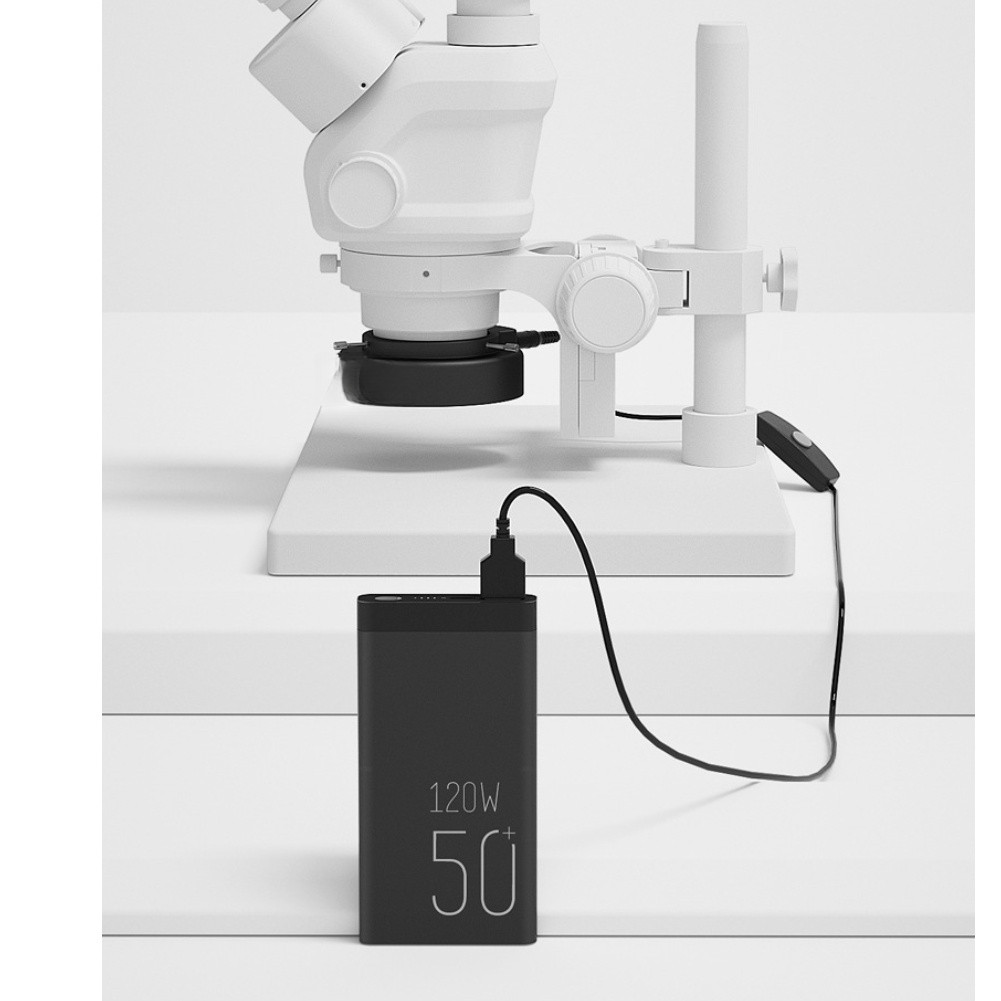 USB Microscope Circular Light 144 LEDs Adjustable Brightness for Precision Work
