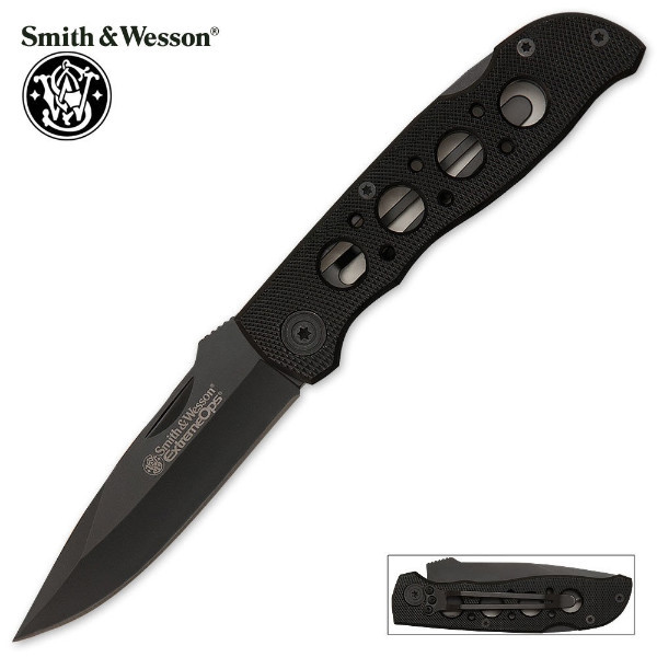 Smith & Wesson Extreme Ops Lock Back Aluminum Pocket Knife New