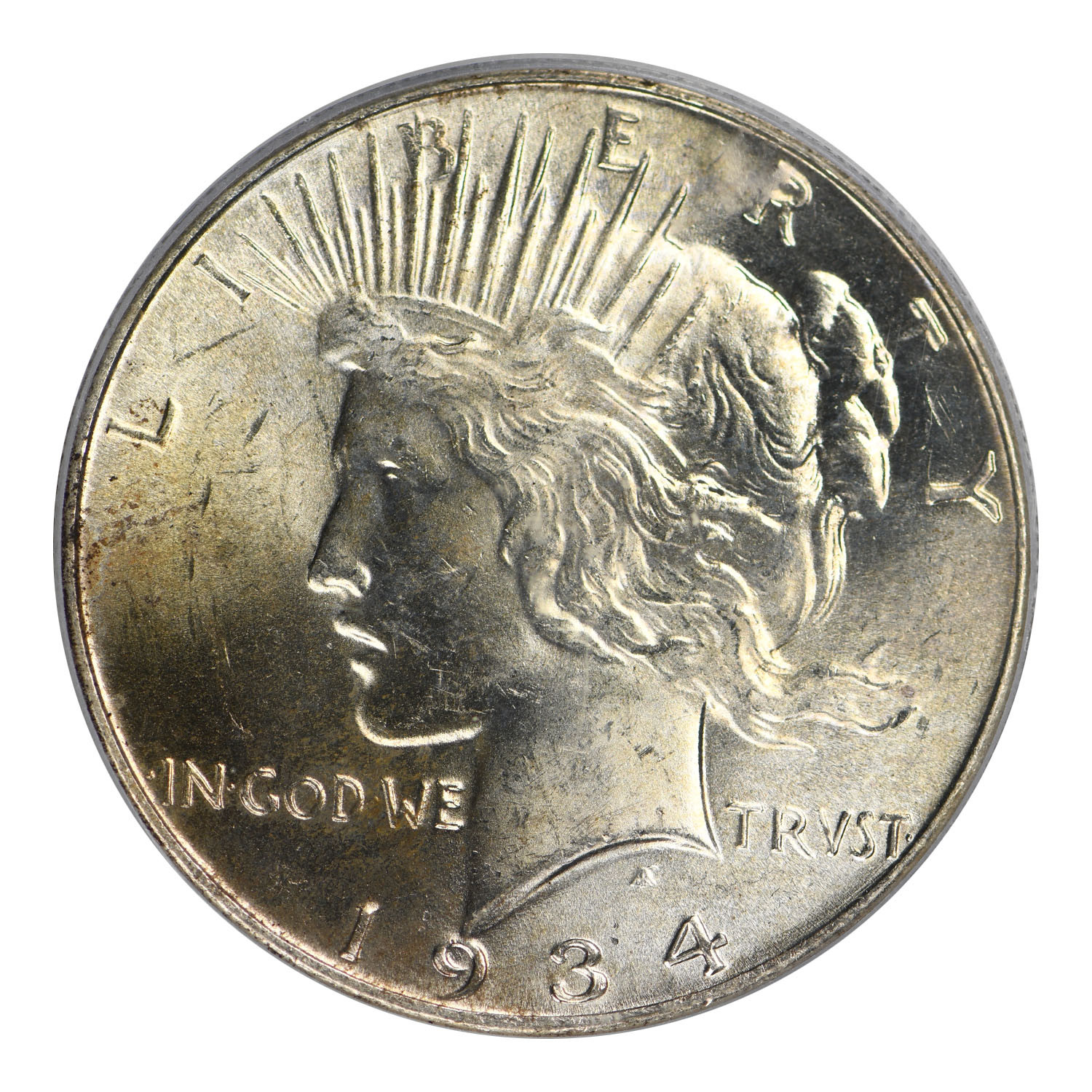 1934 Peace Dollar PCGS MS-63