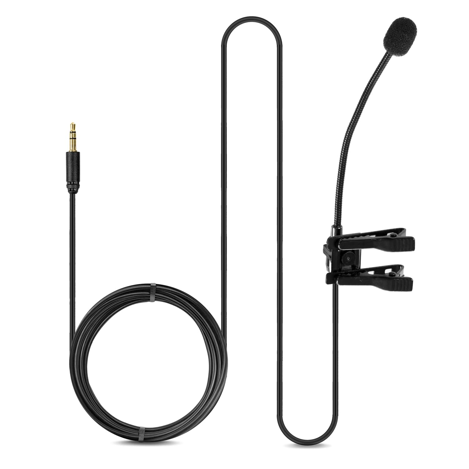Movo ACM400 Flexible Gooseneck Omnidirectional Microphone for Motovlogging Mo...