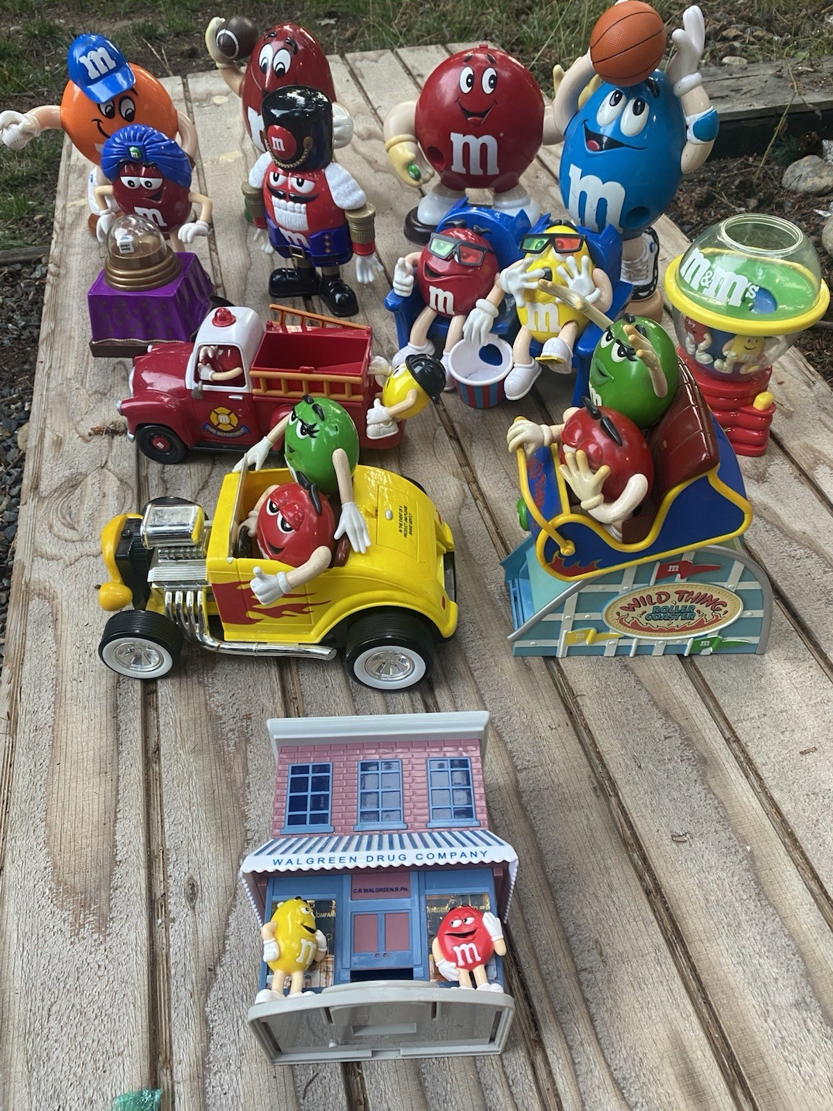 12 Different Vintage M&m Dispenser Lot