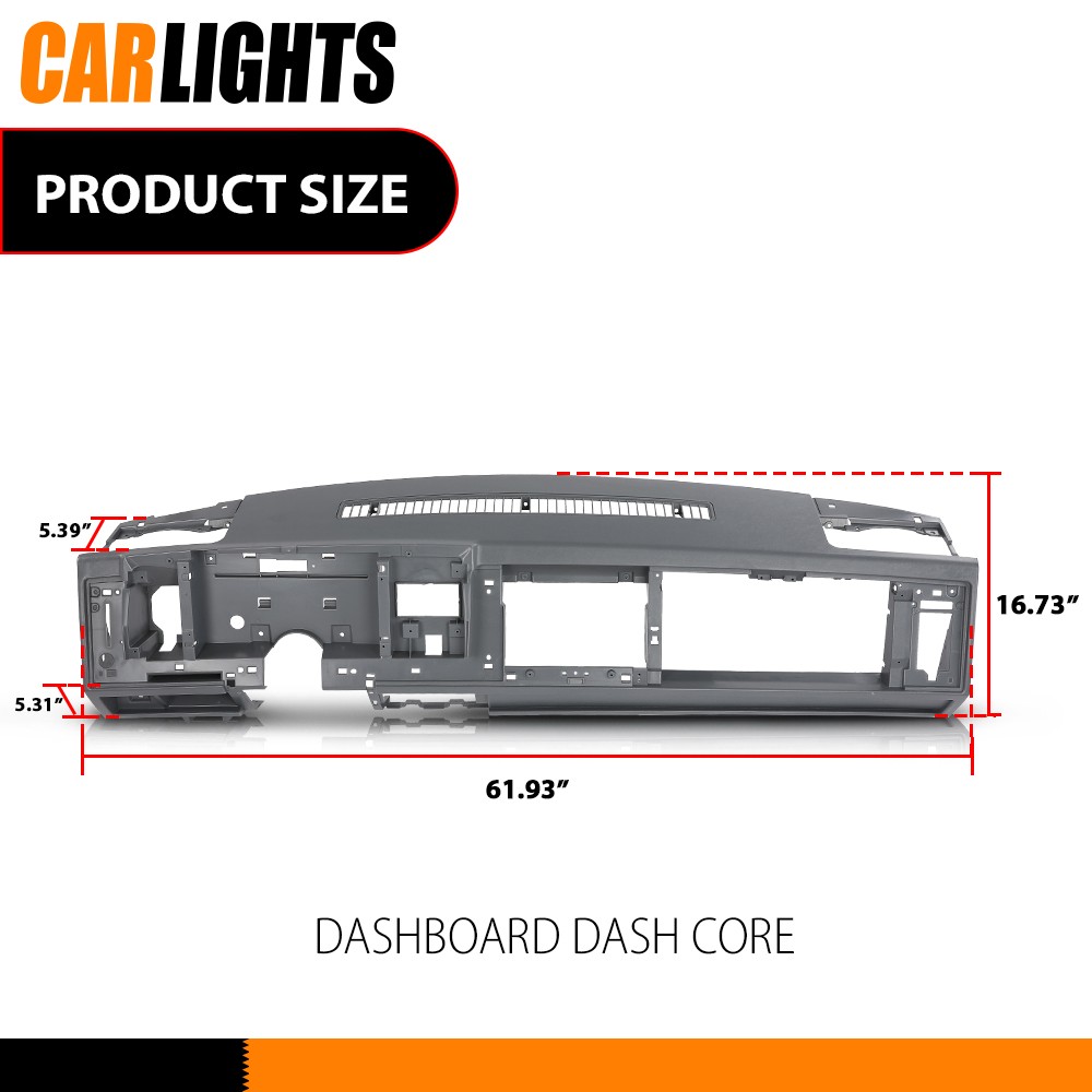 Dashboard Dash Core Mount Gray Fit For 1988-1994 CHEVY GMC C/K SUBURBAN BLAZER