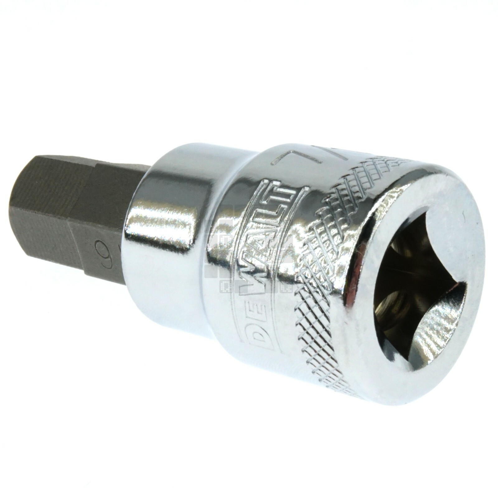 Dewalt DWMT74634OSP 7/16" Chrome Hex Bit Socket, 3/8" Drive, 74-634D