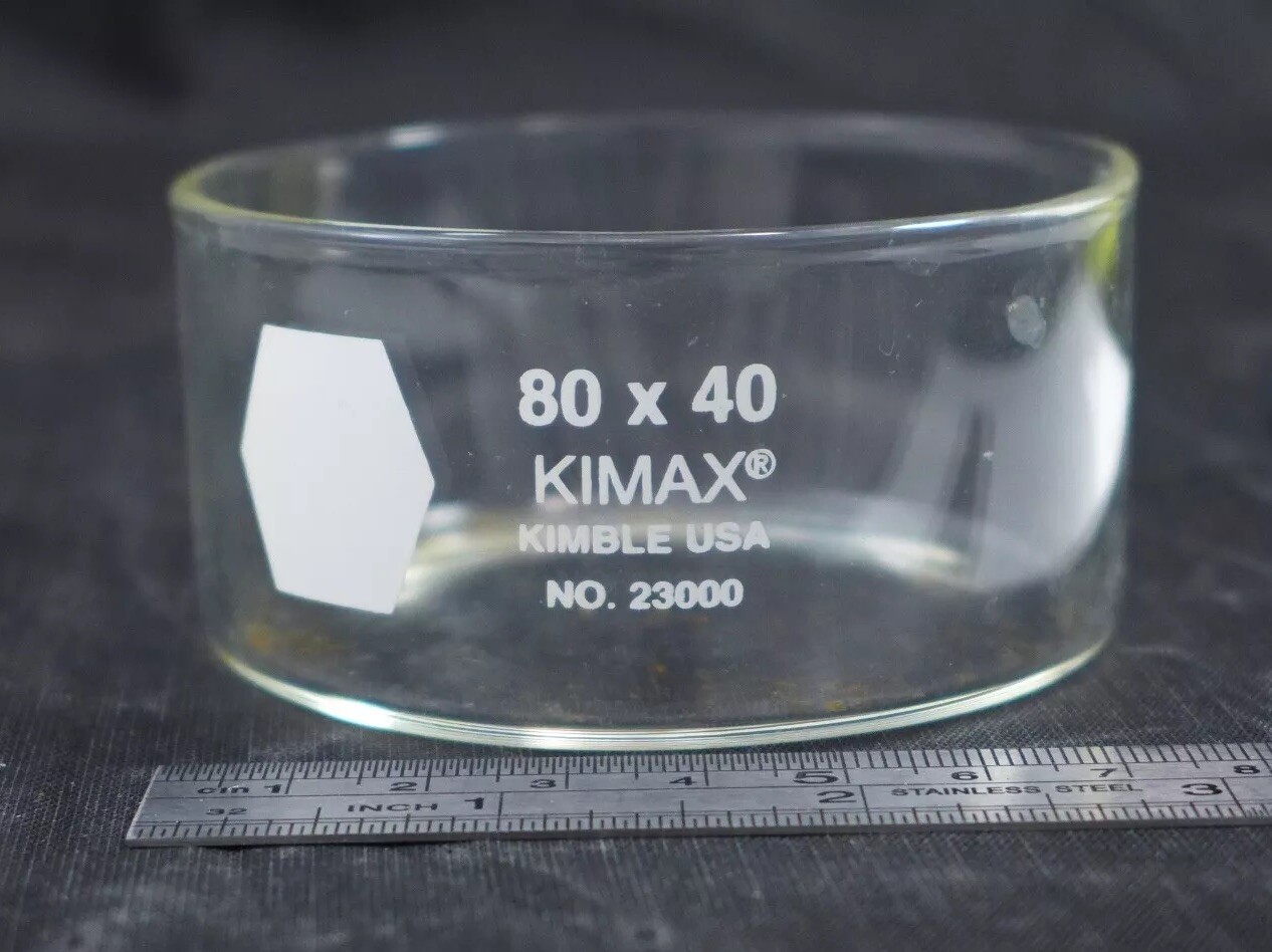 KIMBLE Kimax 80x40 mm Crystallization Dish, 170ml #23000-8040