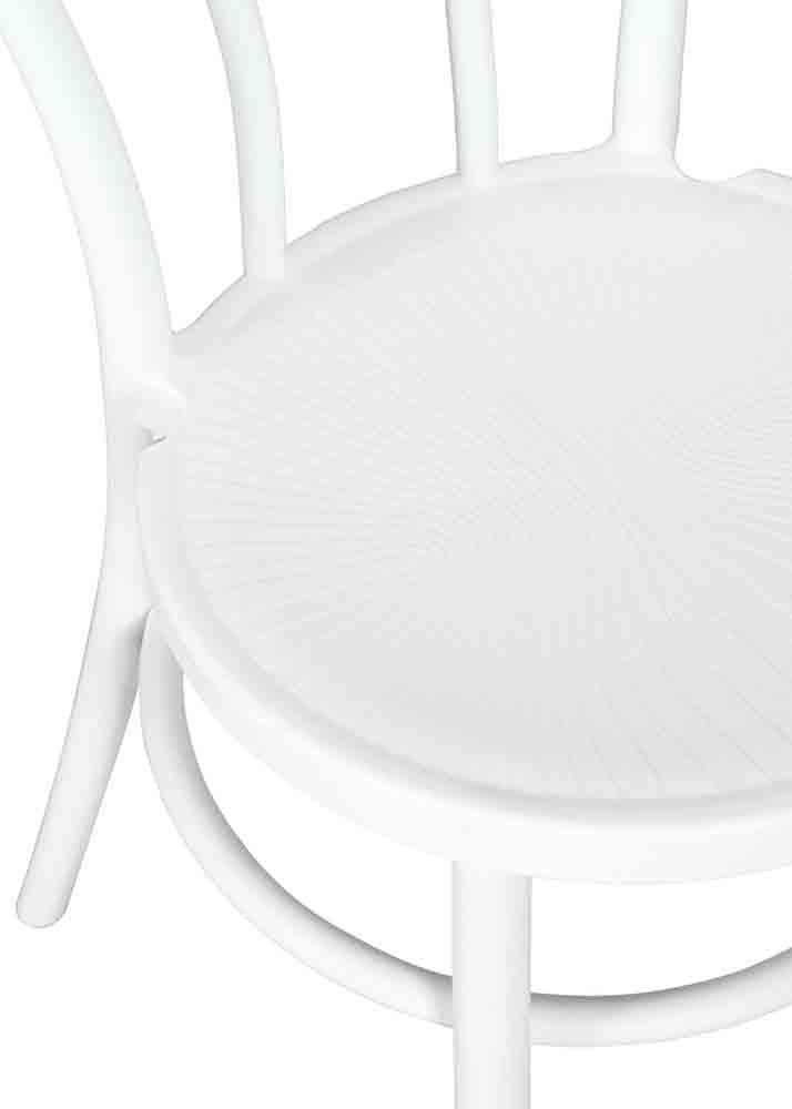 Cool White Resin Bentwood Festive Chair by Chivari