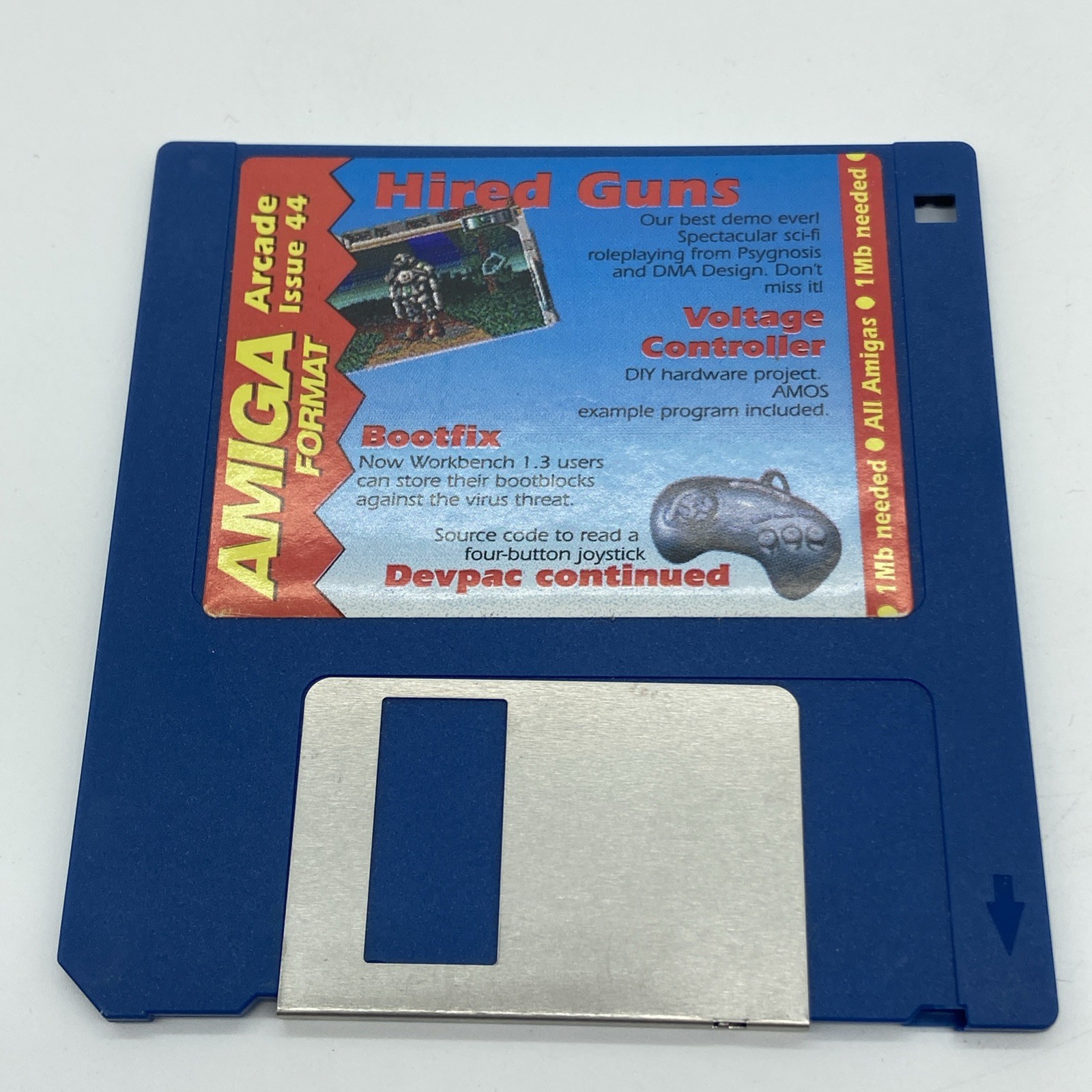 Amiga Arcade Issue 44 Hired Guns Demo, Commodore Amiga - Floppy Disk untested