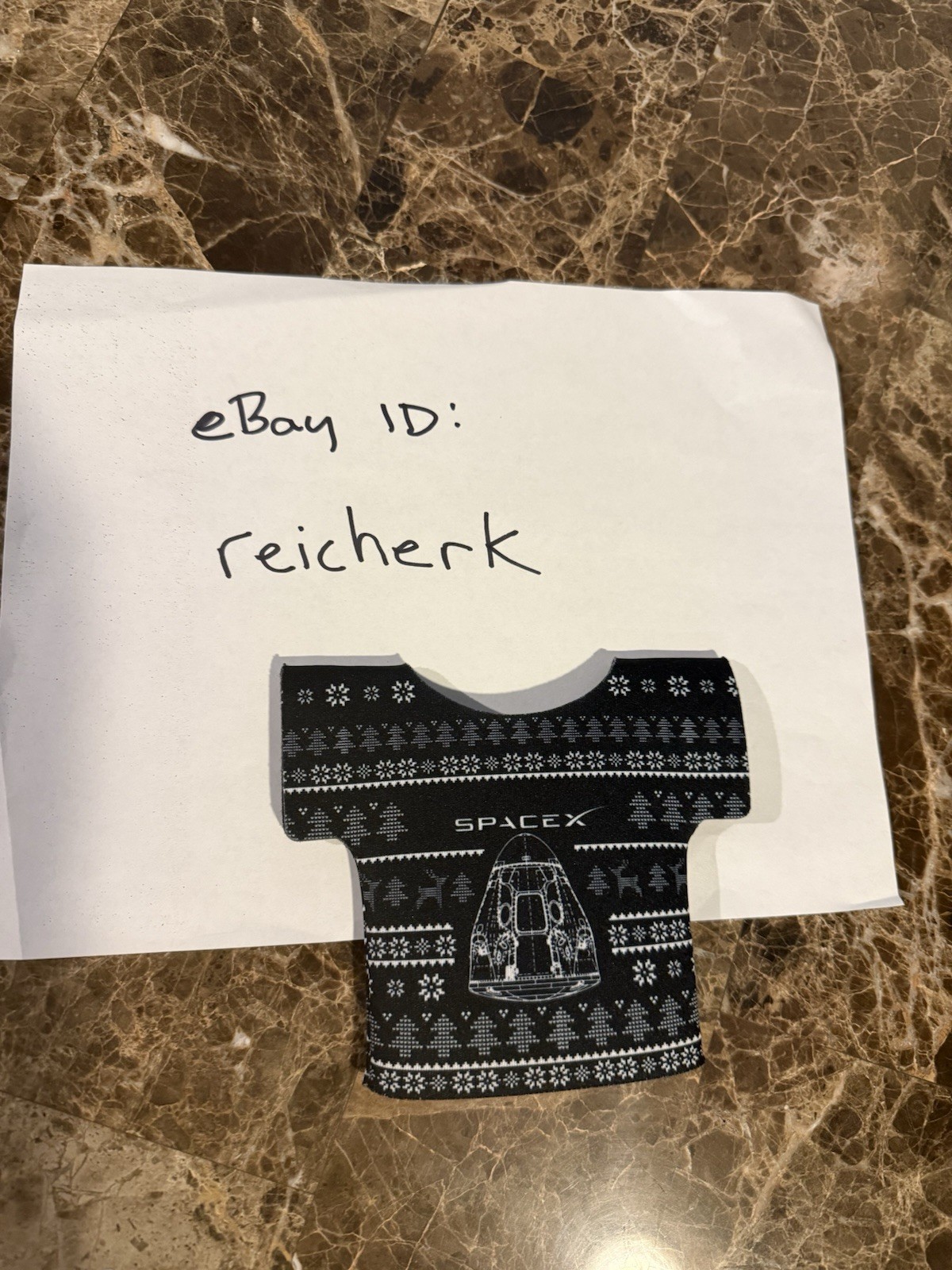 SpaceX Beverage Inflating Sleeve - Employee Exclusive Holiday Design