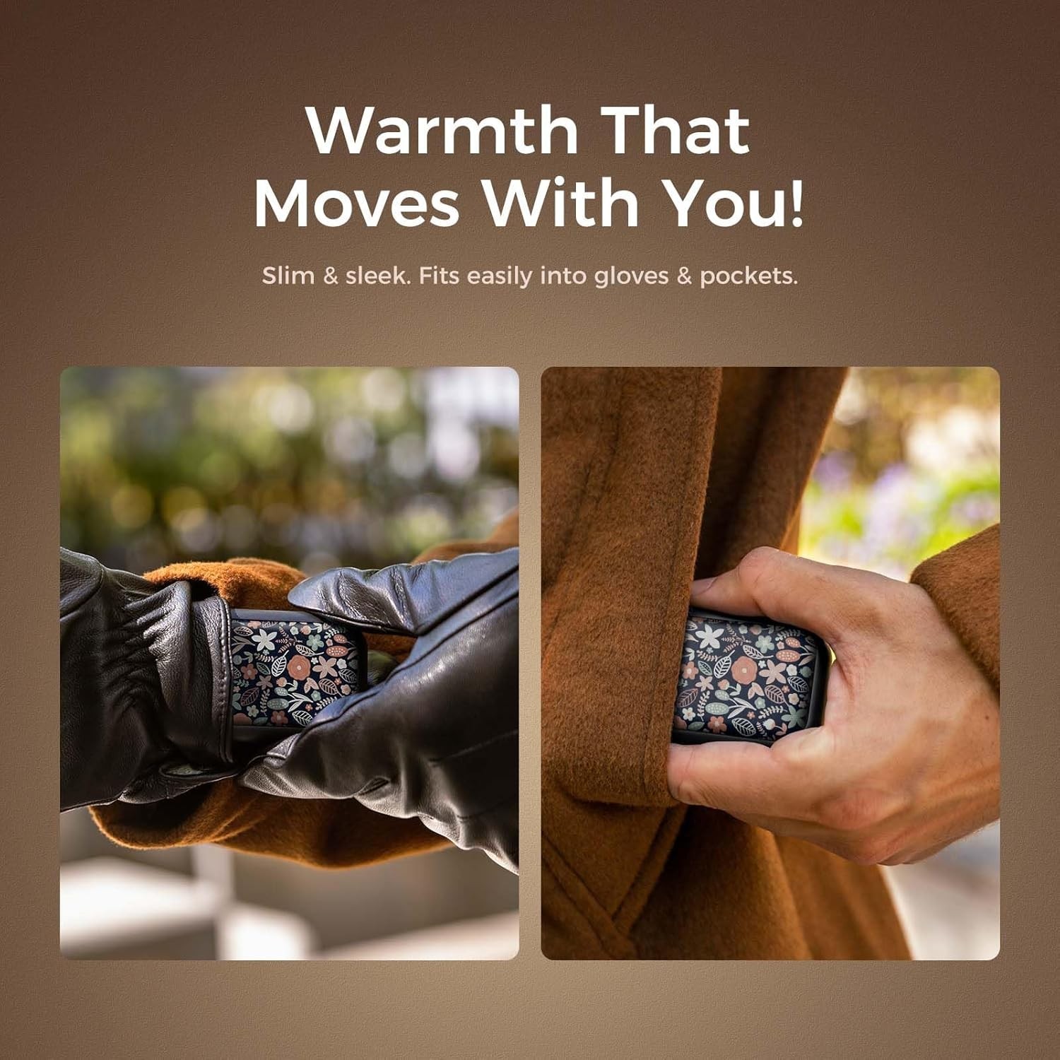 Magnetic Rechargeable Hand Warmers 2 Pack, Card-Style Electric AI Hand Warmer...