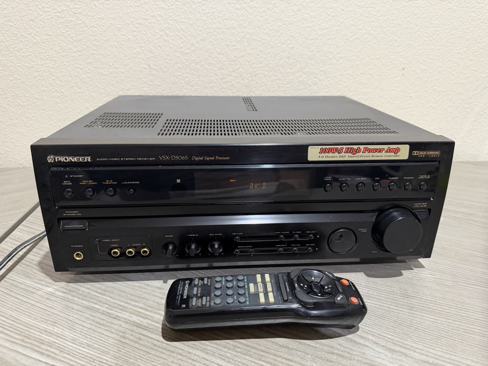 Pioneer VSX-D506S AUDIO/VIDEO STEREO RECEIVER