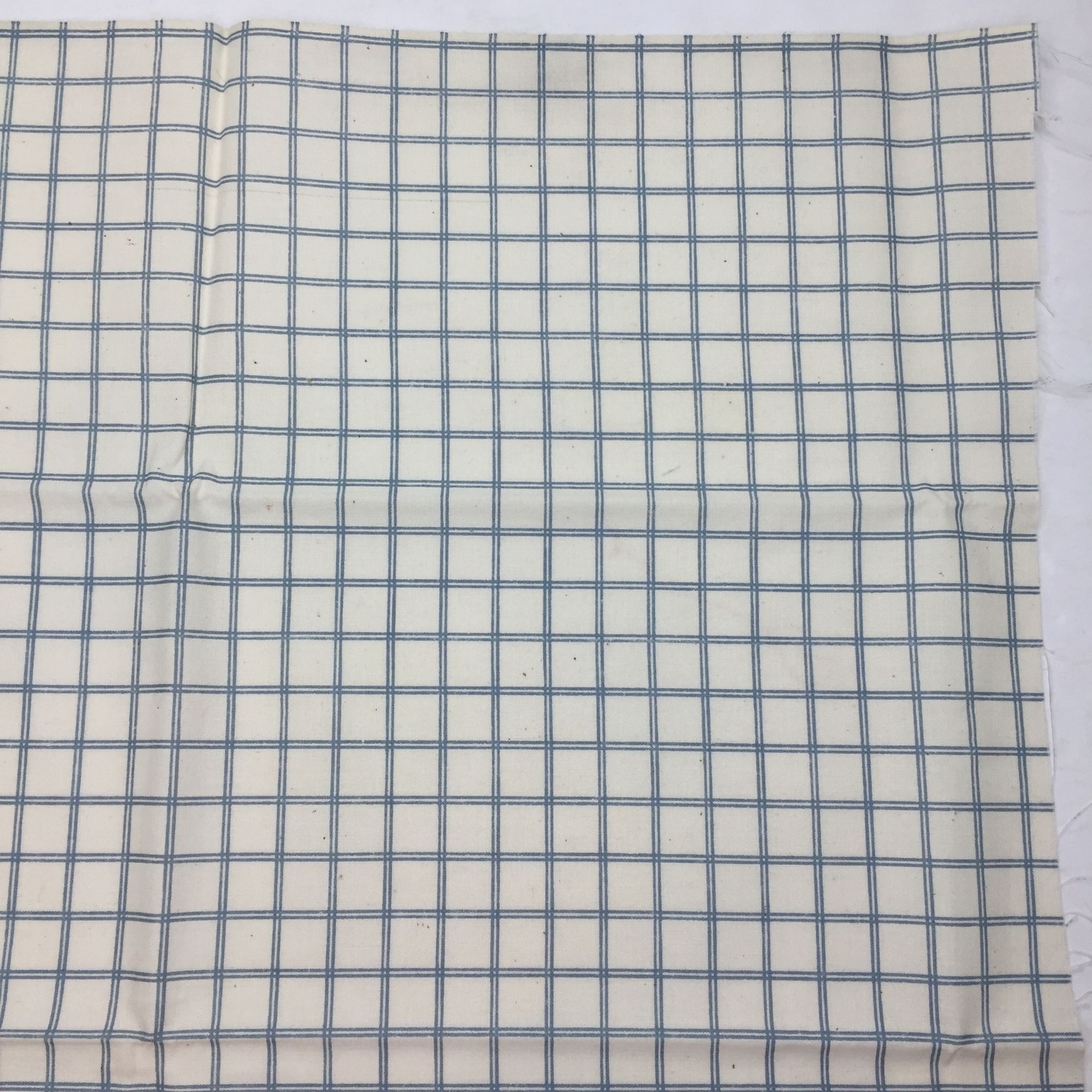 1/2 Yard Yd Cornflower Blue White Squares Plaid Coordinating Quilting Fabric