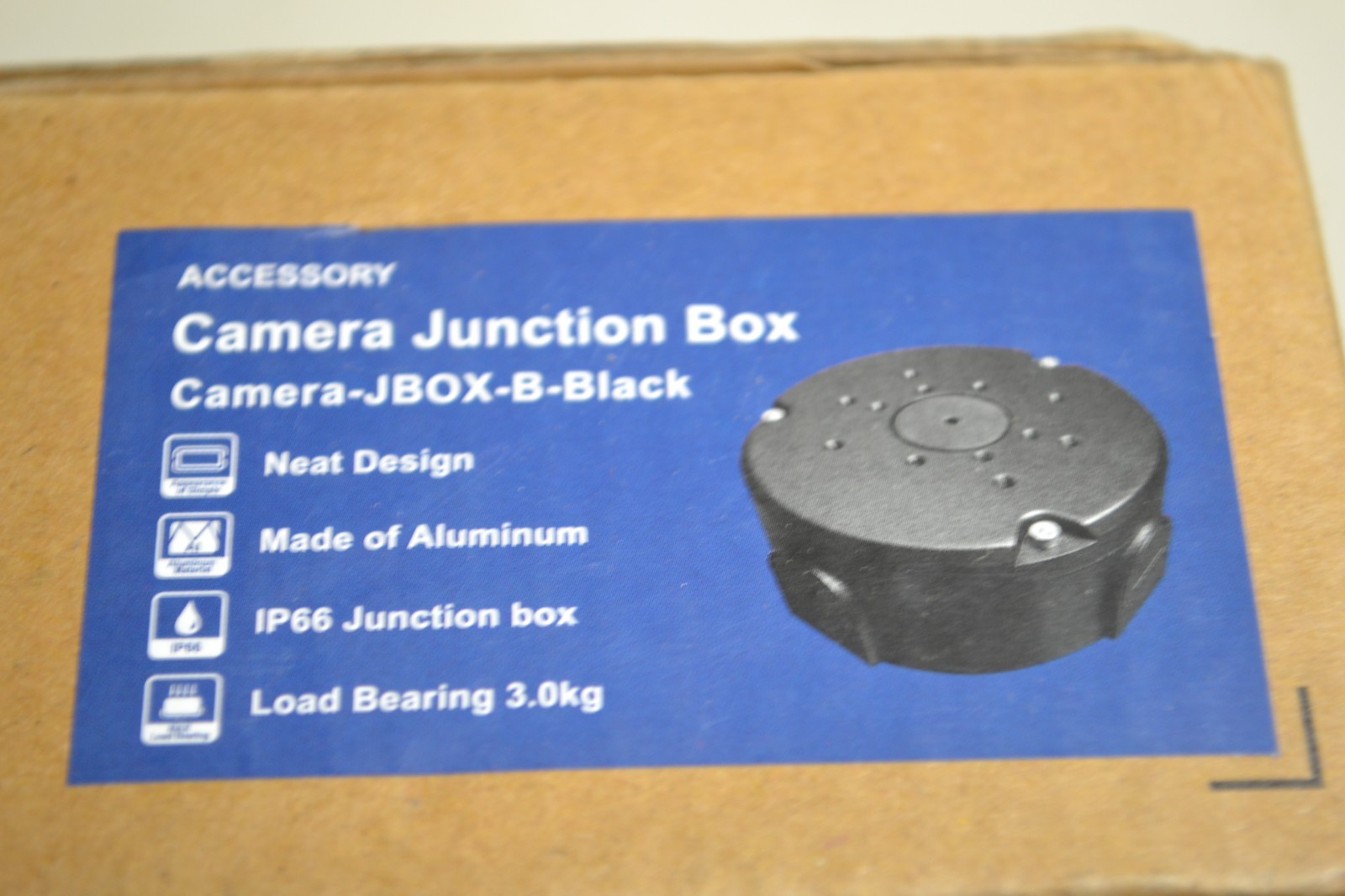 Camera Junction Box Camera-JBox-B-Black