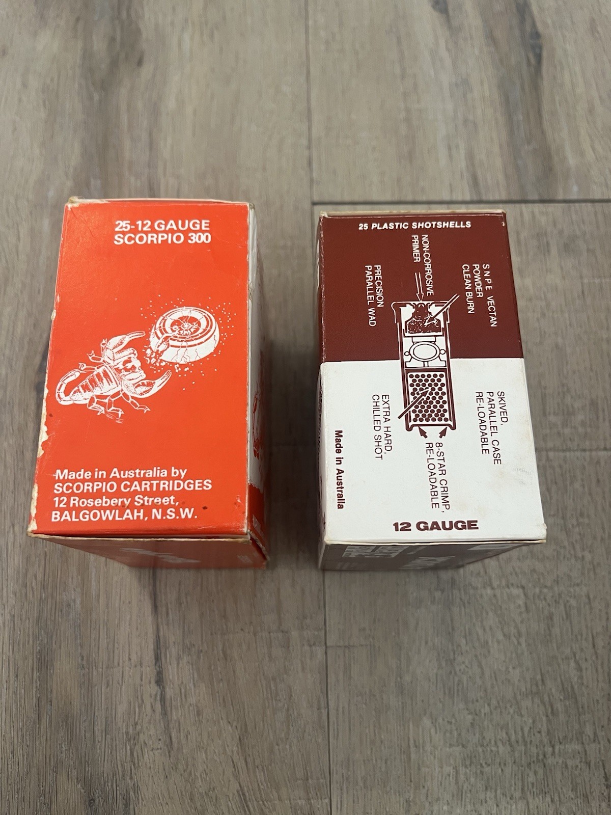 Empty Shotshell Shotgun Gun Box Shell Ballantine Scorpio Duck Hunting
